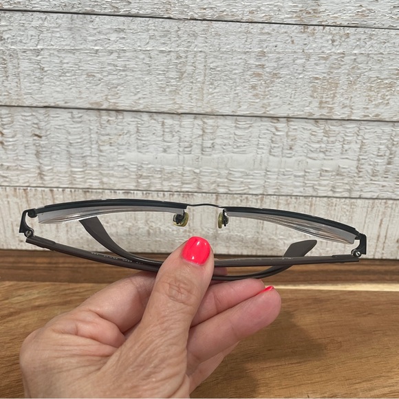 RAY BAN RB6307 Rectangular Black Metal Brown Flexible Arms FRAMES 56-17-145 - Picture 12 of 16